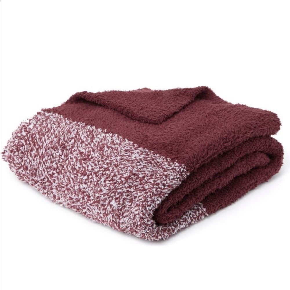 NWT Barefoot Dreams Luxe Heathered Stripe Throw Blanket